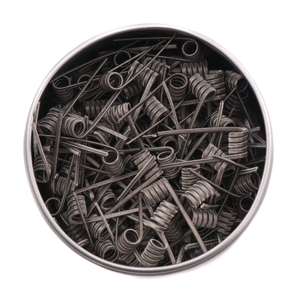 Clapton Wire Pre Built - NEW XFKM 100 ชิ้น/กล่อง NI80/A1/SS316L Alien