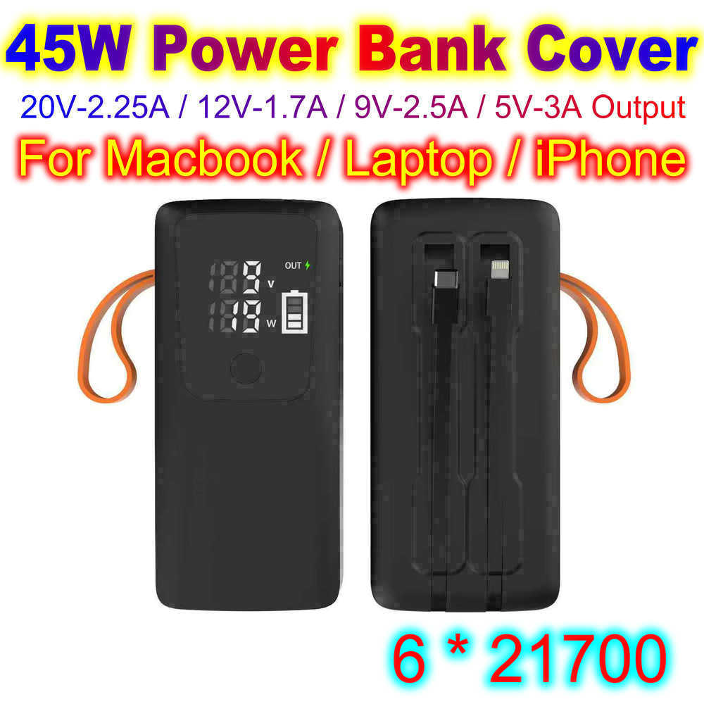 Battery Case Storage - เคสแบตสำรอง 45W สำหรับแบตเตอรี่ 21700 ใช้กับ Macbook