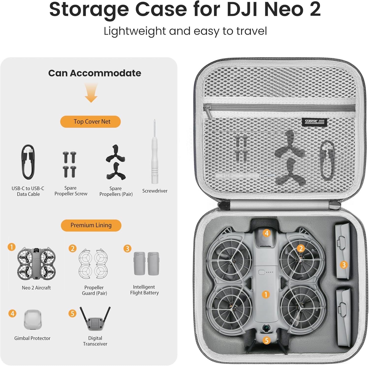 กระเป๋า STARTRC Neo 2 แบบพกพา  - Battery Case Storage บทวิจารณ์และราคา