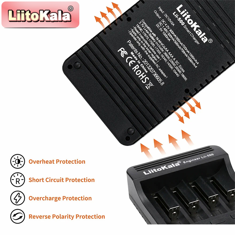 เครื่องชาร์จแบตเตอรี่ LiitoKal - Vape Battery 18650 บทวิจารณ์และราคา