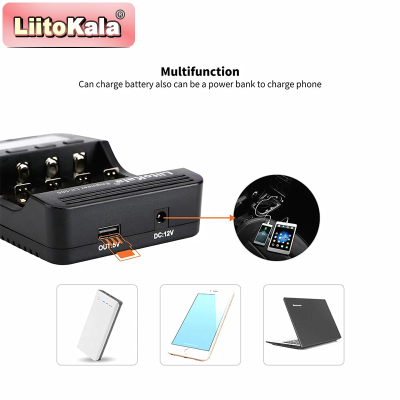 เครื่องชาร์จแบตเตอรี่ LiitoKal - Vape Battery 18650 บทวิจารณ์และราคา