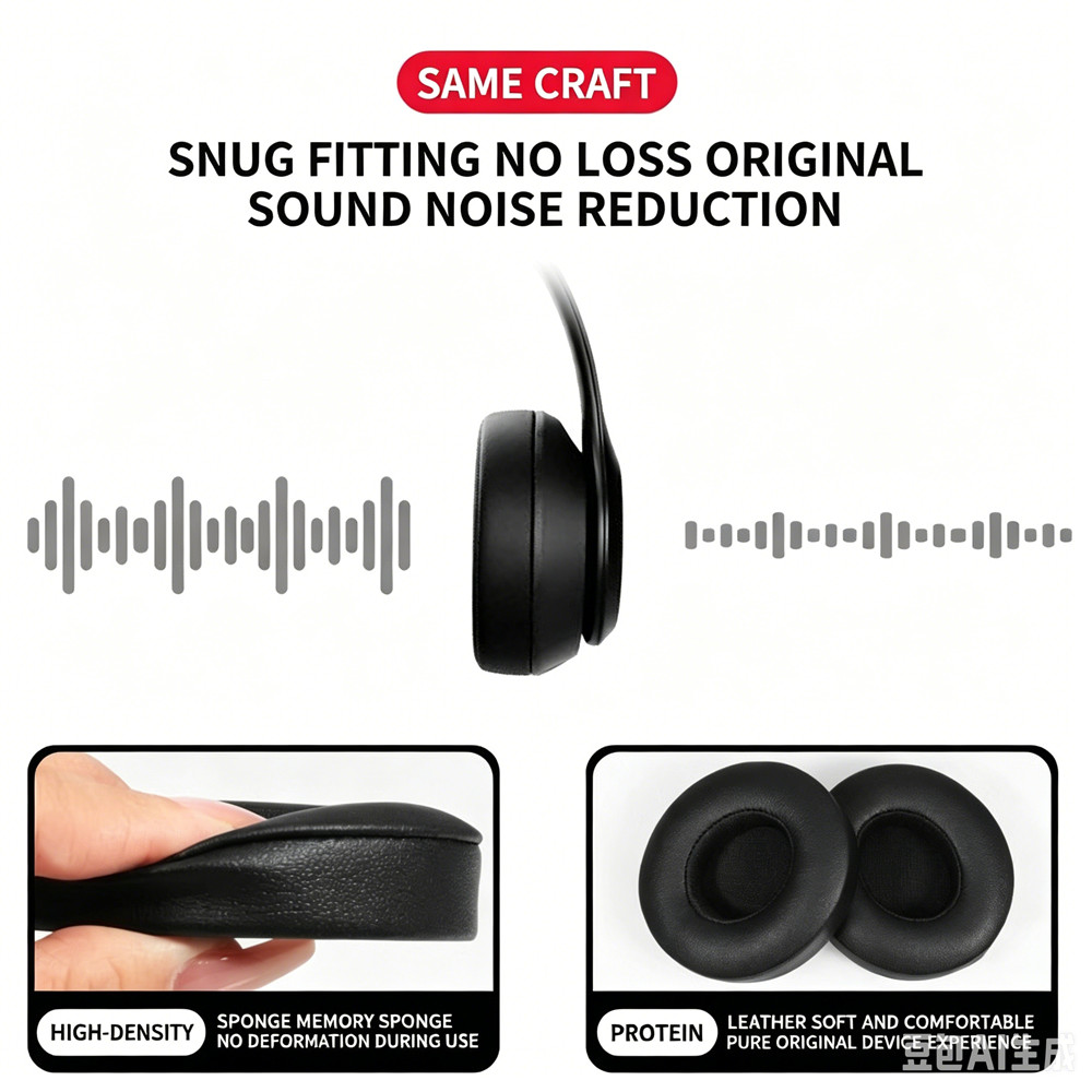 แผ่นรองหูฟังเหมาะสำหรับบีตส์ โ - Beats Headphone Solo 4 บทวิจารณ์และราคา