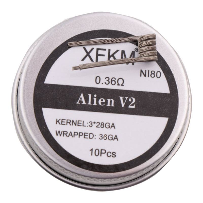 ขดลวด V2 xfkm แบบ NI80/A1/SS31 - Clapton Wire Pre Built บทวิจารณ์และราคา